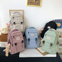 College School Backpacks Waterproof Nylon Book Bag Women Korean Japanese Schoolbag Teens Students Schoolbag Highschool Backpack