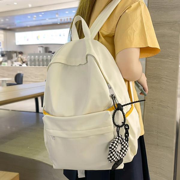 Women School Backpacks Girls Cute Bookbags Laptop Rucksack for School Bag Teen Backpack Student Solid Travel Shoulder Bag