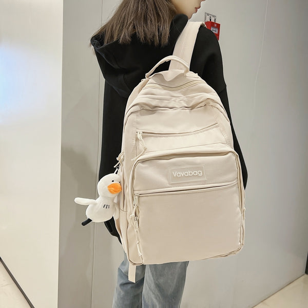High Capacity Women School Backpacks Multiple Pockets Bookbags Student Teenager Girl School Bag Laptop Aesthetic Backpack