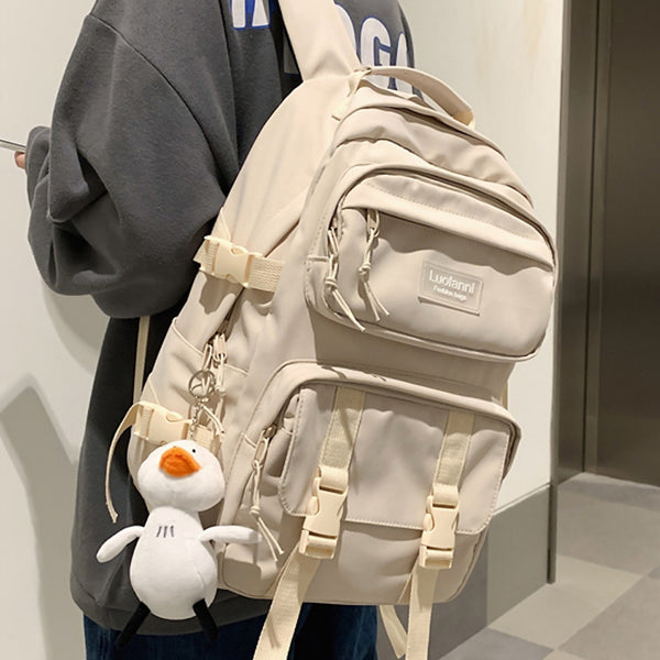 Men School Backpacks Waterproof Nylon Bookbags for Teenager School Bag Cute Women Preppy Backpack Travel College Backpacks