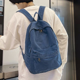 High-capacity Canvas School Backpacks Women Men Bookbags for Girls Boys Cute High School Bags for Teens Women Preppy Backpacks
