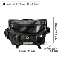 Messenger Bookbag Men Motorcycle Cycling Messenger Bags Waterproof Big Crossbody Shoulder Bag Hip Hop Street Cross Bag