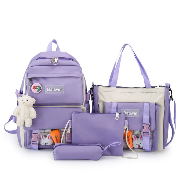 Female Schoolbag School Students Large Capacity Backpack Korean Version Rucksack Teen Girls Bookbag Laptop Bag