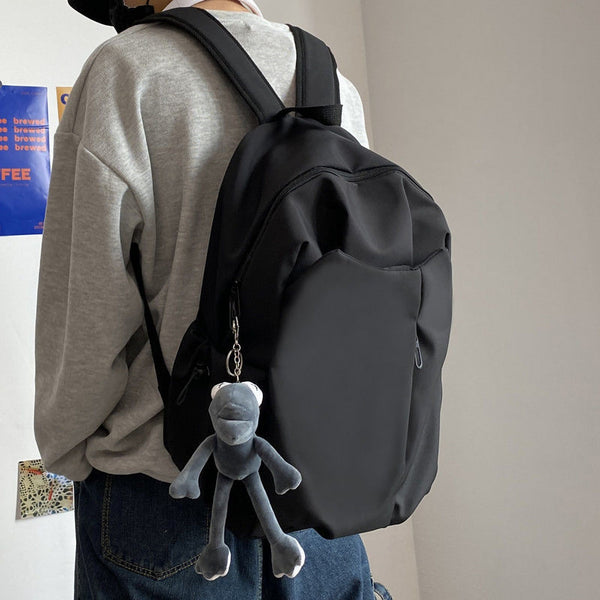 Gothslove Aesthetic Black School Backpacks Waterproof Collegiate Backpack Student Schoolbag Bookbag for High Schoolers