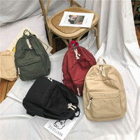 Large capacity washing Canvas Backpack Schoolbag For Teenage Girl Travel School Backpacks Fashion Women Backpack Mochila