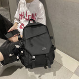 Large capacity waterproof Oxford cloth Women backpack Multiple pocket unisex Travel bag School bag for senior students