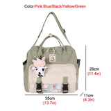Gothslove Cute Backpacks For Women Teenage Girl Buckle Travel Bag Small Schoolbag Transparent Pocket Women Backpacks