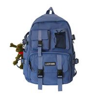 Gothslove Collegiate Backpack Waterproof Nylon Black Backpack  Cool Highschool Backpacks For Men and Women