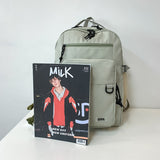 New Insert buckle Waterproof nylon Women Backpack Unisex multi-pocket Laptop backpack Large capacity Student schoolbag