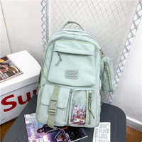 New Waterproof Nylon Backpack Men and Women Large Capacity Multi-pocket Travel Bag College Couples Schoolbag Book Mochila