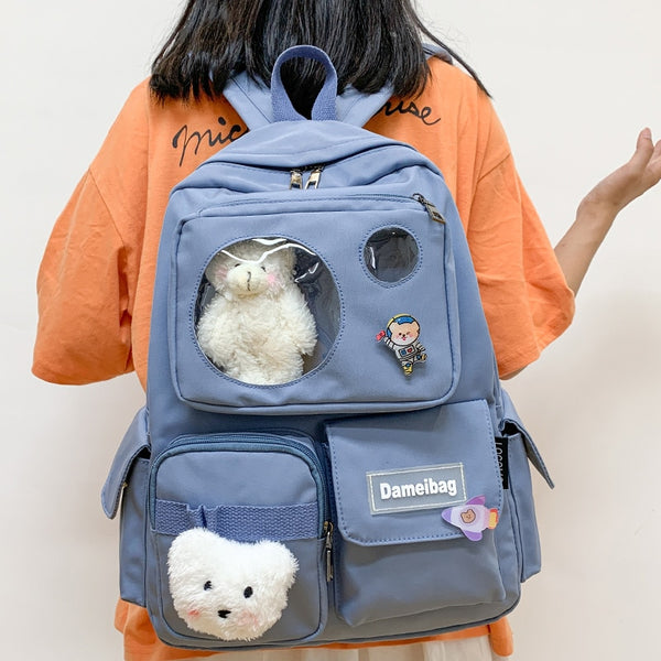 New Waterproof nylon Women Backpack Female multi-pocket Large capacity schoolbags for Teenage girls Travel bag Mochilas