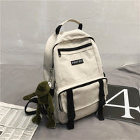 Unisex Multi-pocket Eye-splice Backpack Large Capacity Lovers Waterproof Nylon Schoolbag Women Laptop Backpack Travel Bag