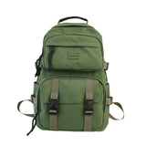 Gothslove Aesthetic Backpacks Waterproof Nylon Backpacks For Women Mens Black Backpack Messenger Bookbag Travel Backpacks For Colleges