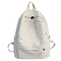 Female Bookbag Cotton Women Backpack for Teenagers Girl College Men Black School Bag