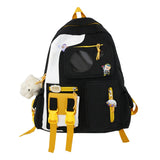 Waterproof Women Backpack Cute Nylon Rucksack Bookbag for Teenager Kawaii Girls Schoolbag Travel Bag Mochila