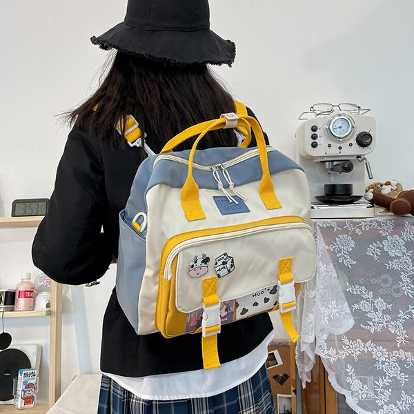 Gothslove Waterproof Women Backpack Kawaii Small Rucksack Schoolbag for Teenager Girl Mini Bag Nylon Cute Travel Backpack
