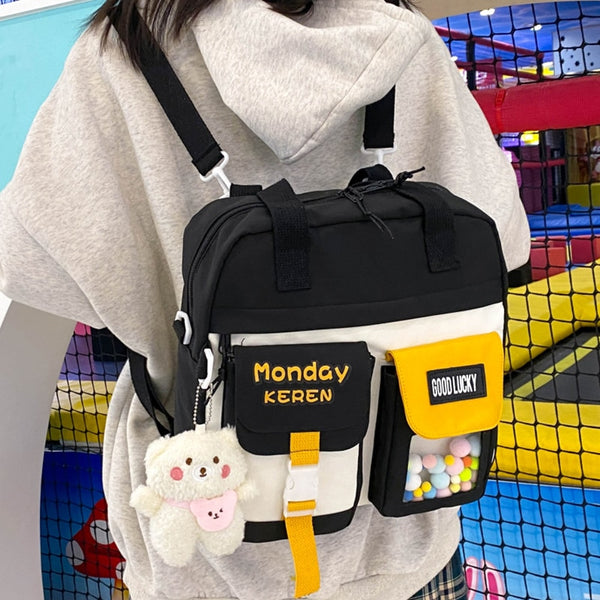 Gothslove Kawaii Women Backpack Cute School Bag For Teenage Girls Scoolbag Large Capacity Backpacks Waterproof Travel Backbag shoulder bag