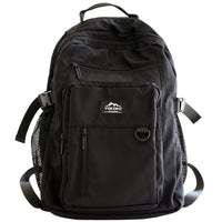 Gothslove Black Backpack for School Large Capacity Collegiate Backpack Waterproof Nylon Backpacks for Teens