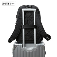 Gothslove Aesthetic Black Backpack Large Capacity USB Charing Waterproof School Backpacks Oxford Rucksack Travel Daypack