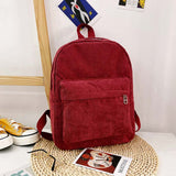 Women's Bags Corduroy Backpacks Summer Large Capacity Ladies Schoolbag For Teenager Girls School Backpack