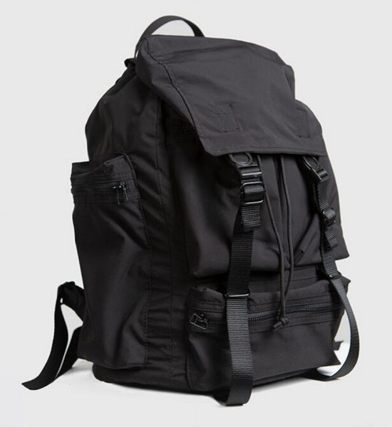Gothslove Nylon Cool Black Backpacks Large Capacity Collegiate Backpack Knight Bag Multiple Pockets String Backpacks For Teens